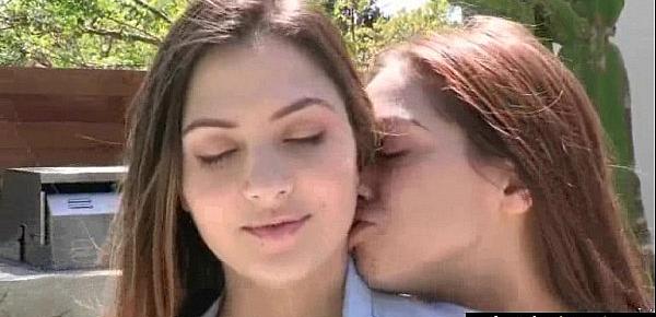  Lots Of Kiss And Licks From Cute Lovely Lesbians clip-25